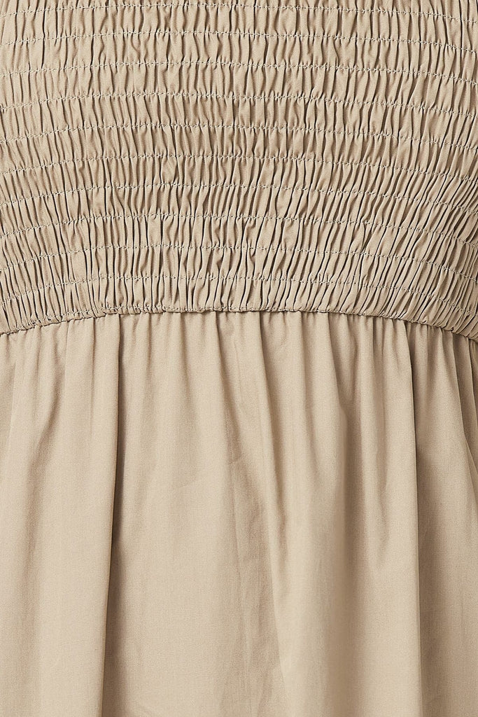 Serena Cotton Maxi Dress - Olive - Zahraa The Label