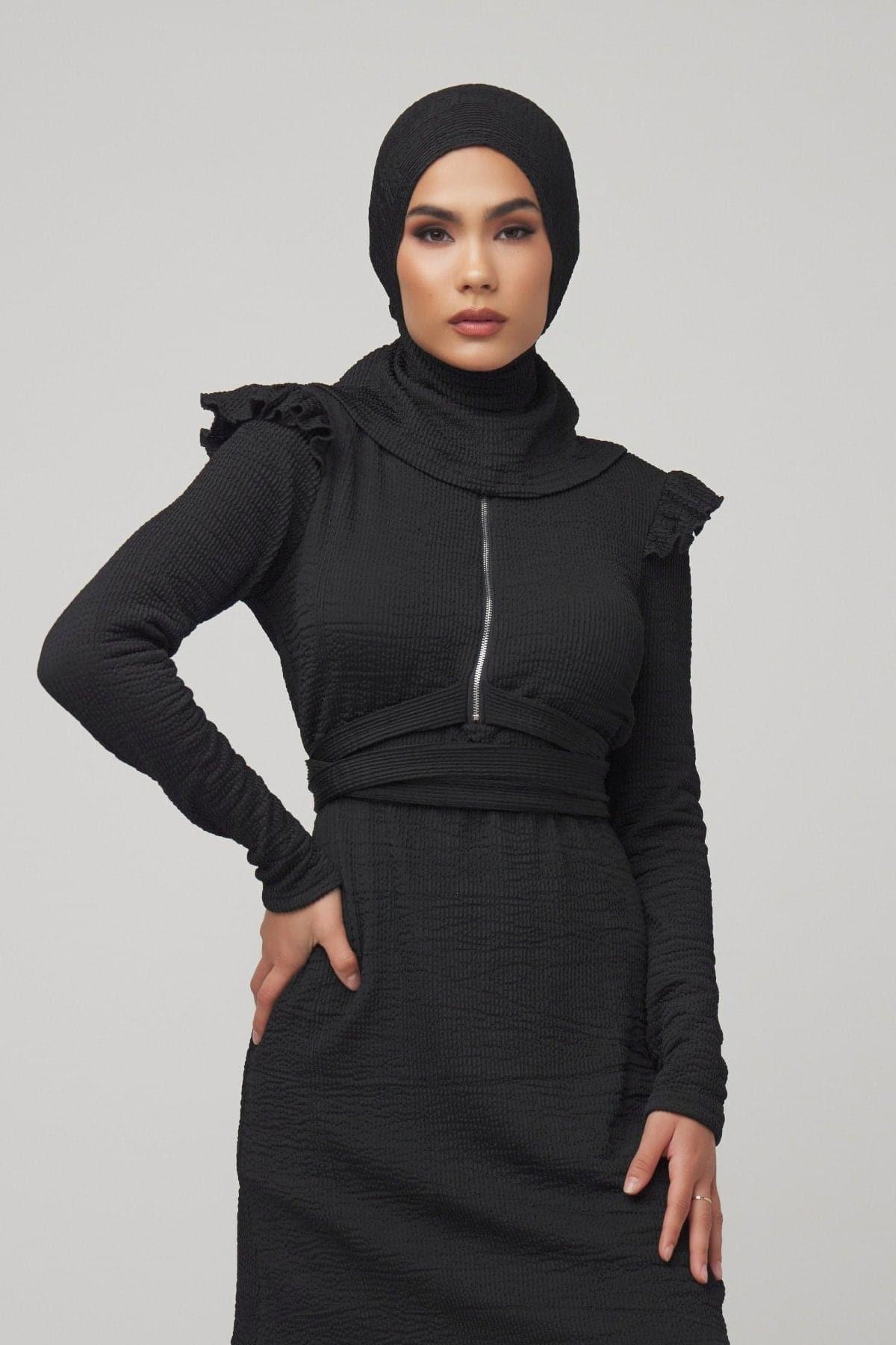 Sophia 3-Piece Modest Swimsuit - Black - Zahraa The Label