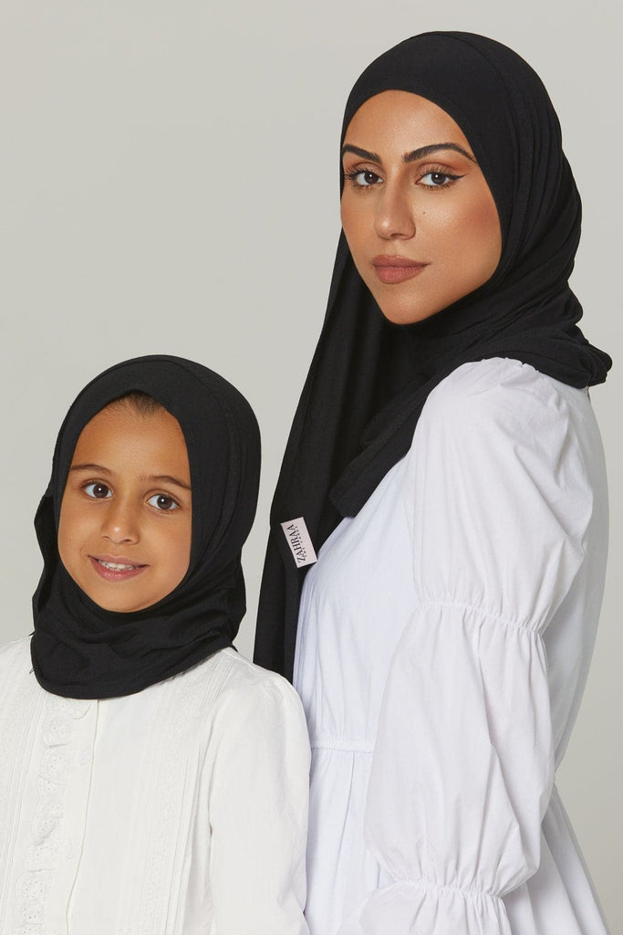 Youth Instant Jersey Hijab - Midnight Star - Zahraa The Label