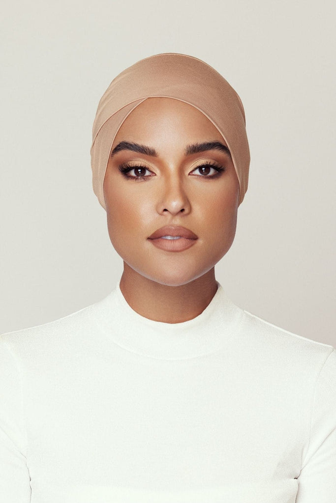 Zena Criss-Cross Undercap- Caramel - Zahraa The Label
