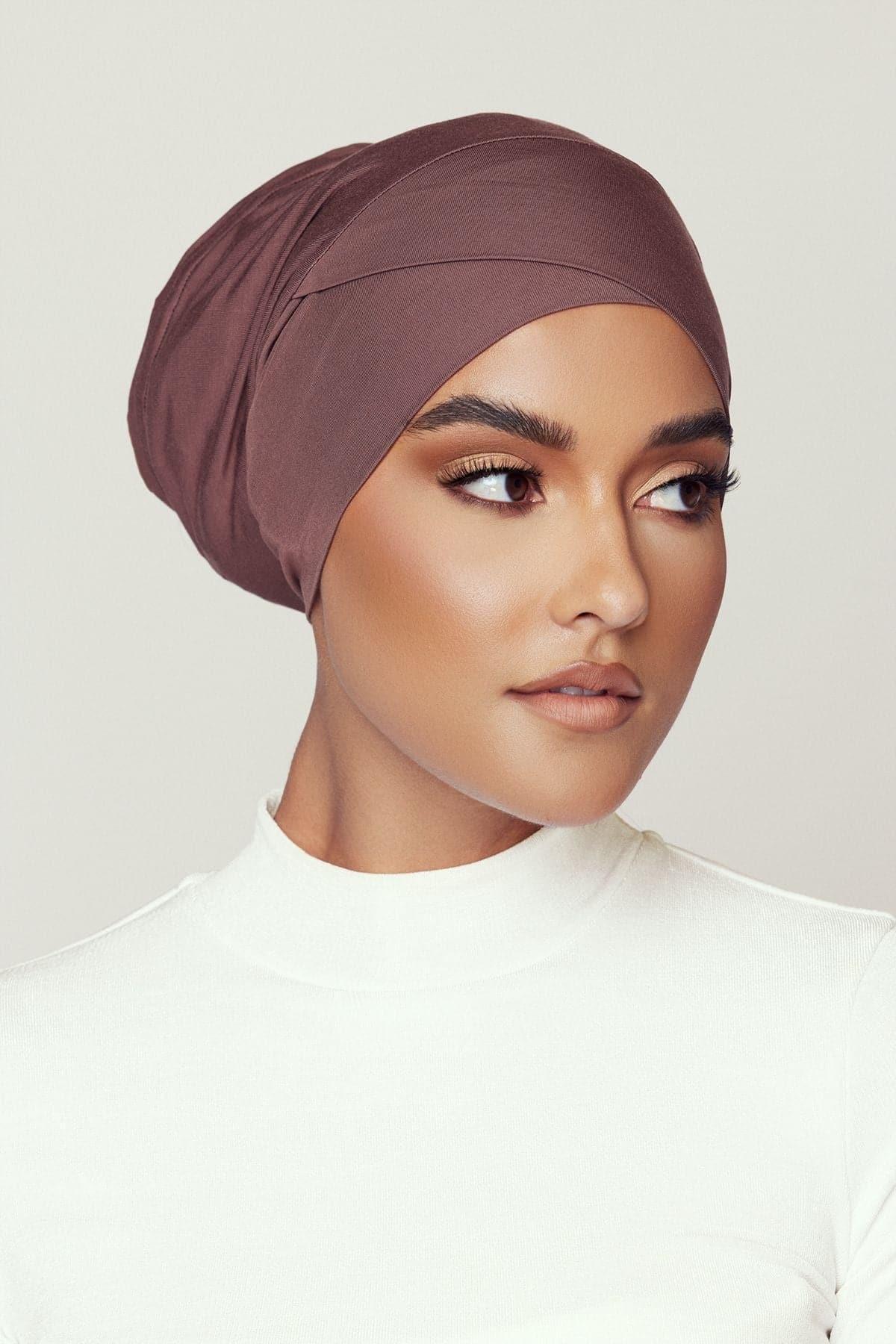 Zena Criss-Cross Undercap- Mocha - Zahraa The Label